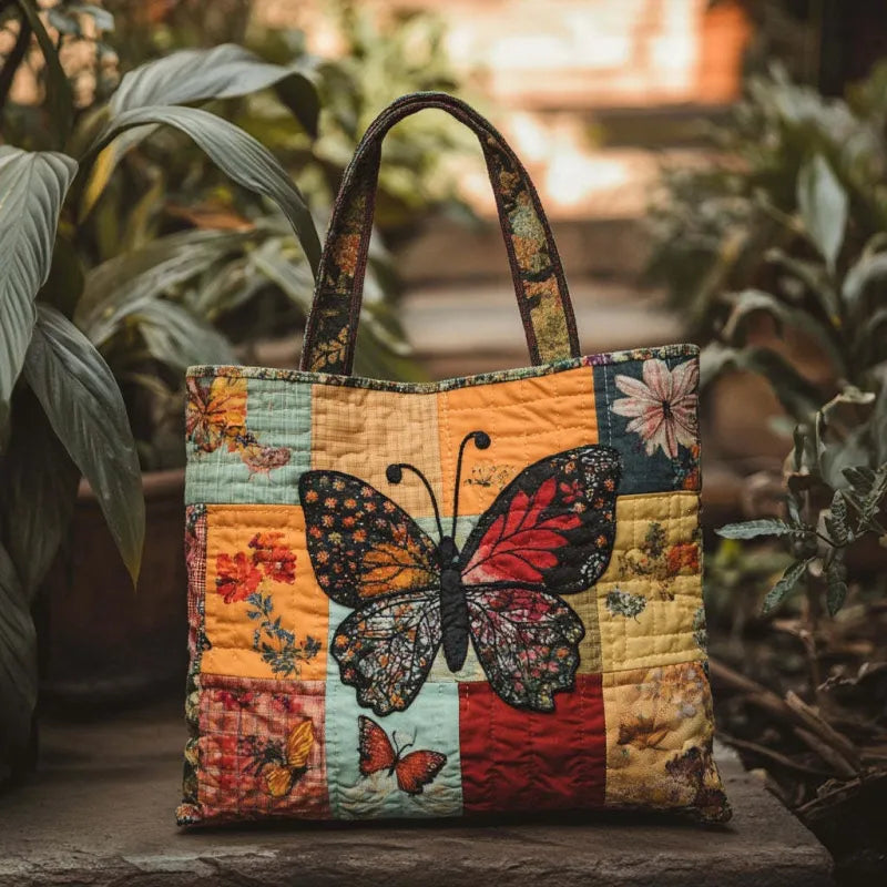Borsa Artigianale - Farfalle a quadri