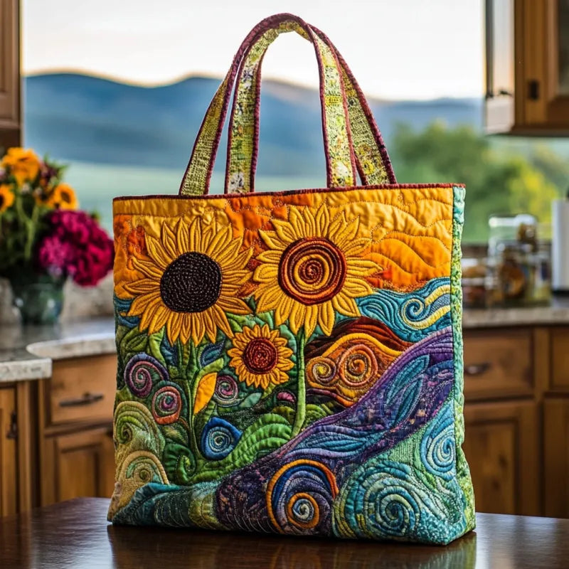 Borsa Artigianale - Paesaggio con girasoli