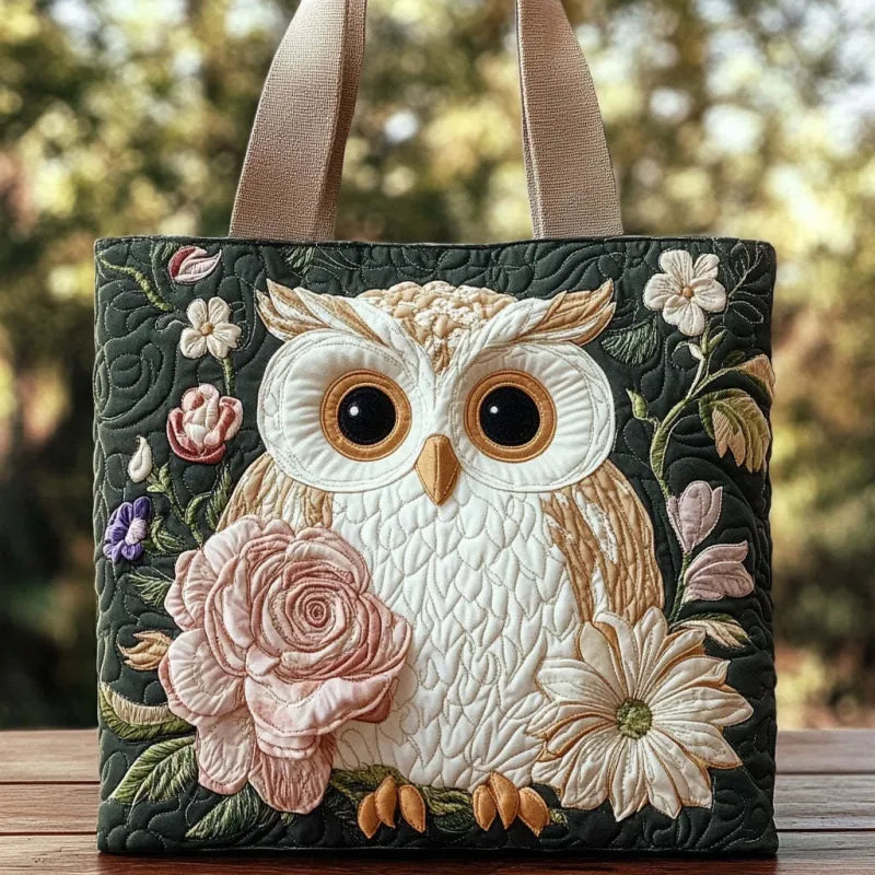 Borsa Artigianale - Gufo e rose