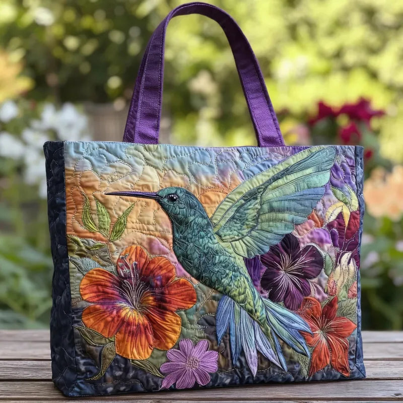Borsa Artigianale - Colibrì blu